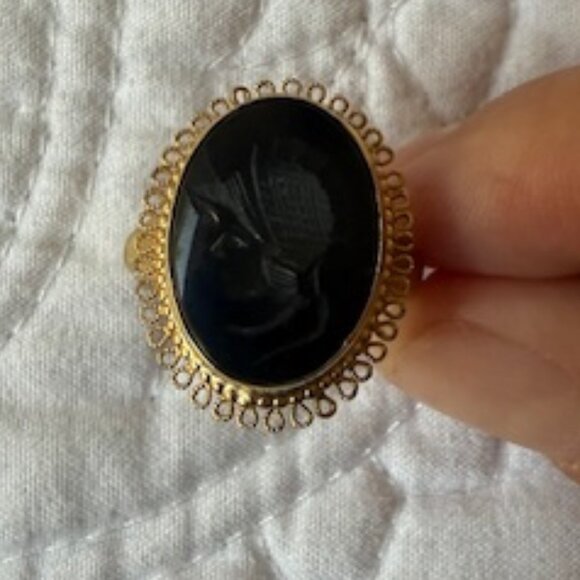 1960'S CAMEO RING BY VENDOME - Picture 1 of 4